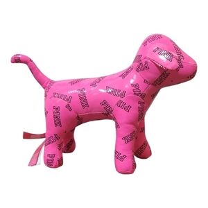 PINK Victoria's Secret Hot Pink Logo Puppy Plush